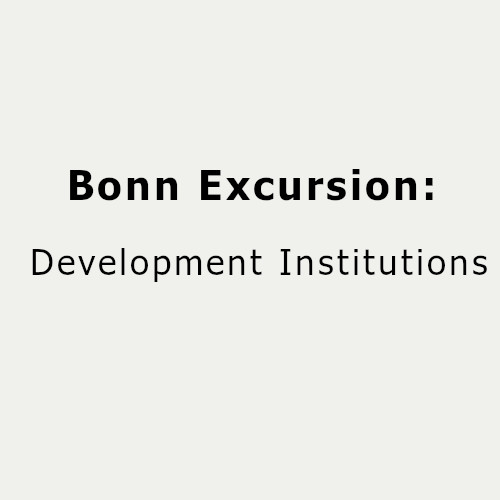  Bonn Excursion: Development Institutions